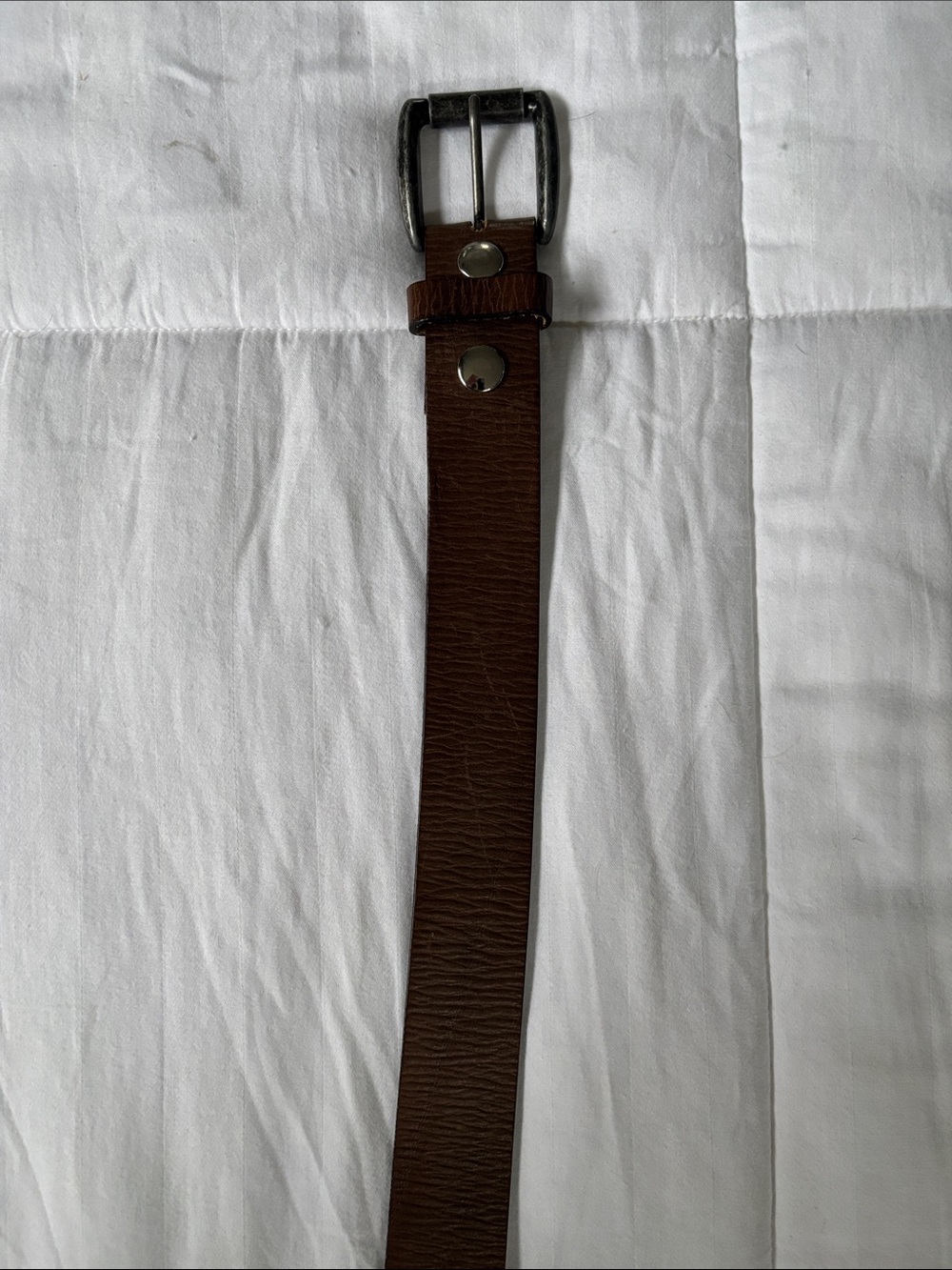 Men's Brown Leather Belt (Will Leather Goods) 36